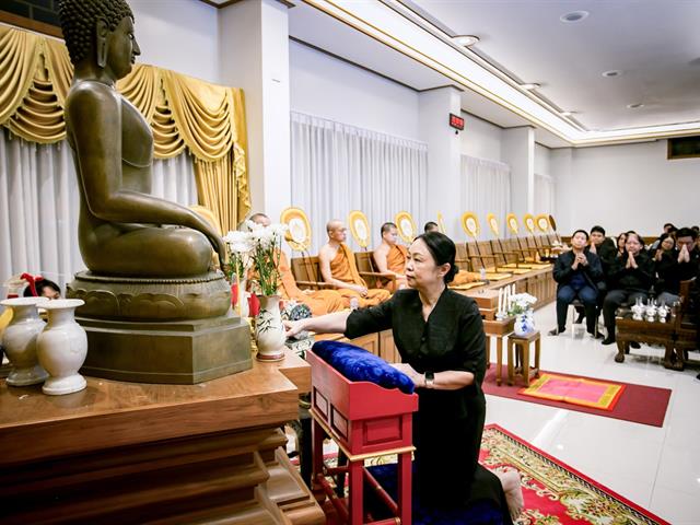 มหาวิทยาลัยพะเยา ร่วมเป็นเจ้าภาพสวดอภิธรรมและแสดงความอาลัยต่อการจากไปของ ศาสตราจารย์เกียรติคุณ ดร.ไมตรี สุทธจิตต์ อดีตคณบดีคณะวิทยาศาสตร์การแพทย์