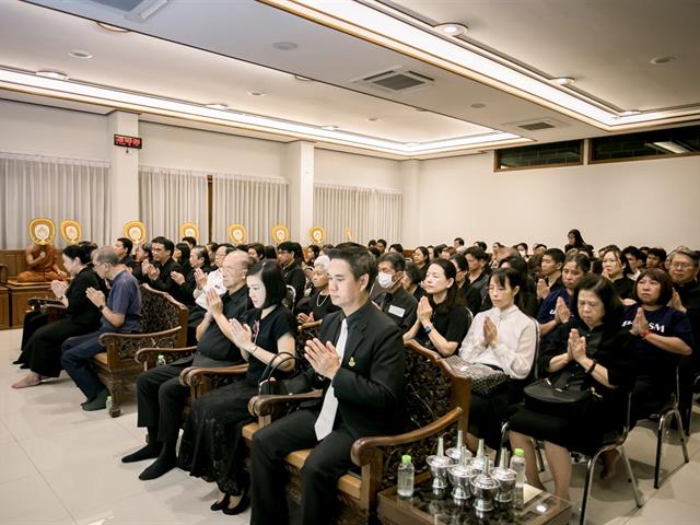 มหาวิทยาลัยพะเยา ร่วมเป็นเจ้าภาพสวดอภิธรรมและแสดงความอาลัยต่อการจากไปของ ศาสตราจารย์เกียรติคุณ ดร.ไมตรี สุทธจิตต์ อดีตคณบดีคณะวิทยาศาสตร์การแพทย์