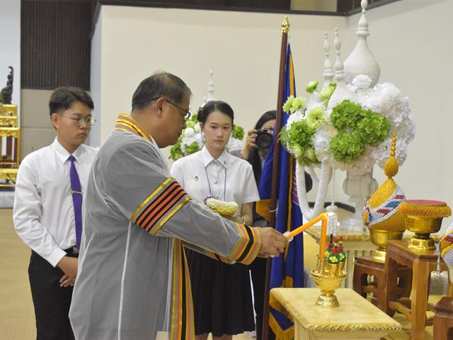 คณะสาธารณสุขศาสตร์ ร่วมกับสโมสรนิสิตคณะสาธารณสุขศาสตร์ ดำเนินโครงการพิธีไหว้ครู คณะสาธารณสุขศาสตร์ "ฝากตัวเป็นศิษย์ น้อมจิตวันทา" และพิธีบายศรีสู่ขวัญต้อนรับนิสิตใหม่ ประจำปีการศึกษา 2568