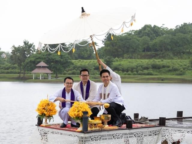 พิธีตักน้ำและเจริญพระพุทธมนต์น้ำสรงองค์พระธาตุจอมทอง เนื่องในประเพณีแห่ผ้าห่มพระธาตจอมทอง มหาวิทยาลัยพะเยา ประจำปี ๒๕๖๙