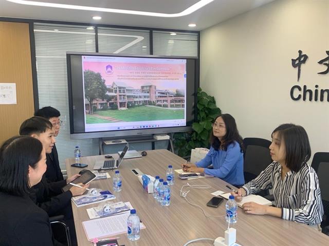 คณะศิลปศาสตร์ มหาวิทยาลัยพะเยา เข้าเยี่ยมเยือนศูนย์การศึกษาและความร่วมมือด้านภาษาระหว่างประเทศ กระทรวงศึกษาธิการแห่งสาธารณรัฐประชาชนจีน