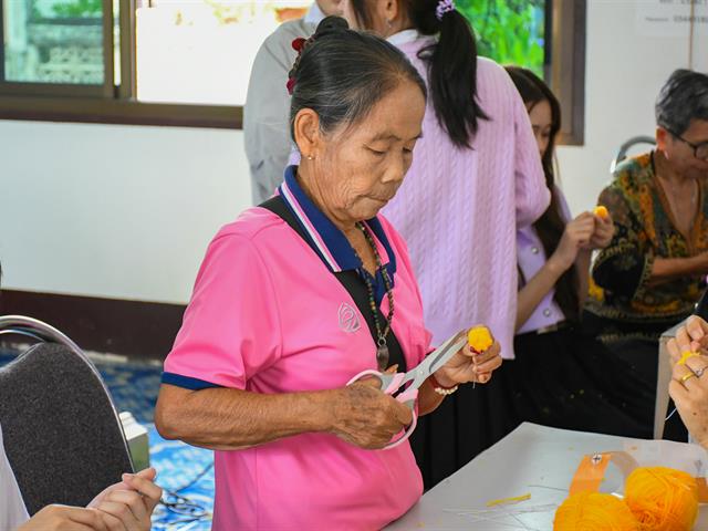 วิทยาลัยการศึกษา ดำเนินโครงการส่งเสริมสุขภาวะที่ดีของคนชุมชนทุกช่วงวัย กิจกรรมการอบรมการจัดทำหลักสูตรท้องถิ่นเพื่อเสริมสร้างและอนุรักษ์ภูมิปัญญาชุมชน