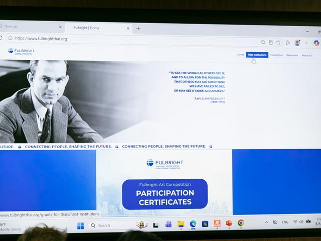 คณะศิลปศาสตร์ มหาวิทยาลัยพะเยา จัดบรรยายพิเศษ “Fulbright Scholarship” เปิดโอกาสสู่การศึกษาระดับนานาชาติ