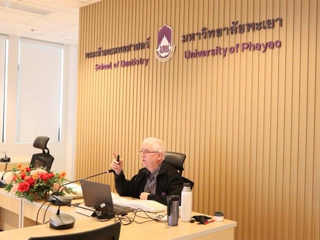 งานวิจัยและห้องปฏิบัติการ จัดกิจกรรมบรรยายและเชิงปฏิบัติการ (Hands-on Workshop)       ในหัวข้อ “Developing Competitive International Research Proposals in Dental and Oral Health Research”