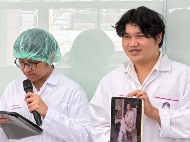 ปฏิบัติการรายวิชา ศาสตร์แห่งน้ำหอมและสุคนธบำบัด เรื่อง Principle and basic fragrance compounding;  accord creation, simple mix theory and complex mix theory