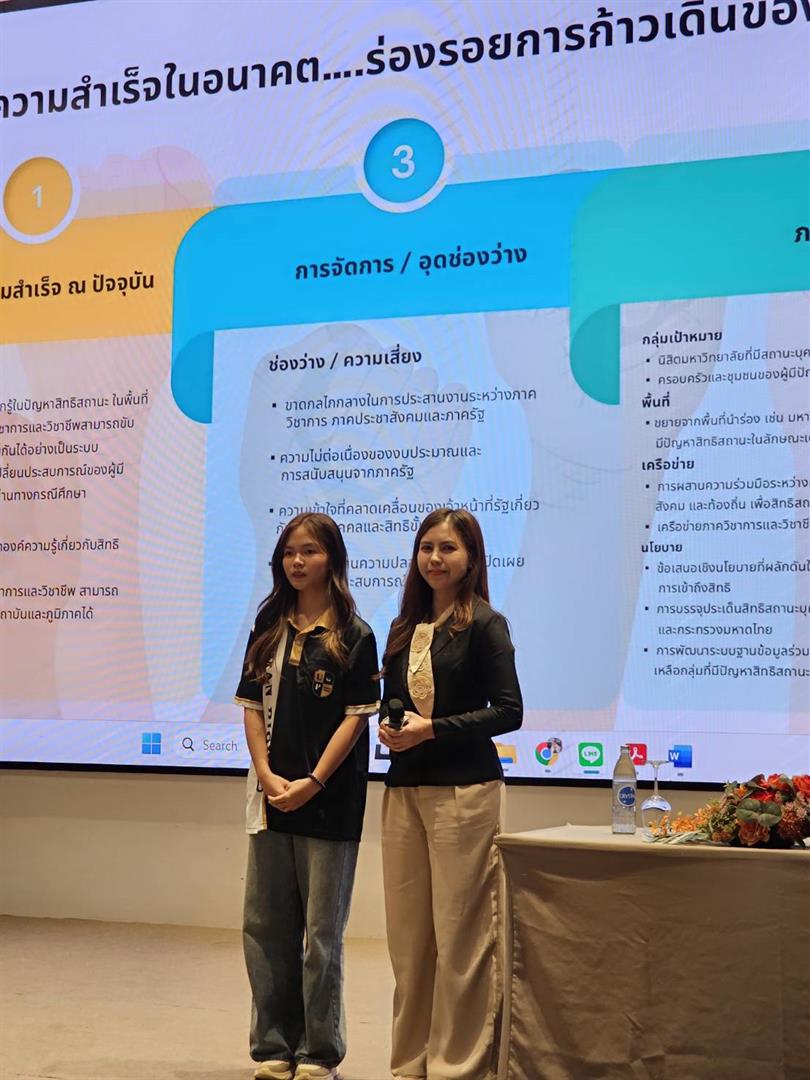                คณะนิติศาสตร์ มหาวิทยาลัยพะเยา เข้าร่วมเวที “ถอดบทเรียนการขับเคลื่อนเครือข่ายวิชาการ และวิชาชีพ เพื่อลดความเหลื่อมล้ำและสร้างความเป็นธรรมทางสุขภาพของกลุ่มประชากรเฉพาะ” 